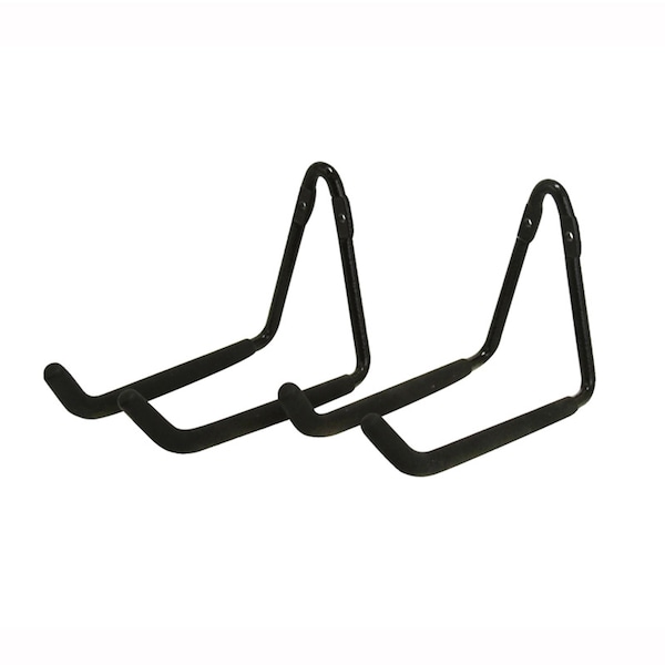 Crawford Products Crawford Zinc-Plated Black Steel Hanger Holder 50 lb. cap. 2 pk CMDH2-6 - main